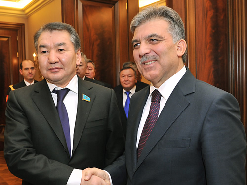 Cumhurbaşkanı Gül, Kazakistan Senato Başkanı’nı Kabul Etti